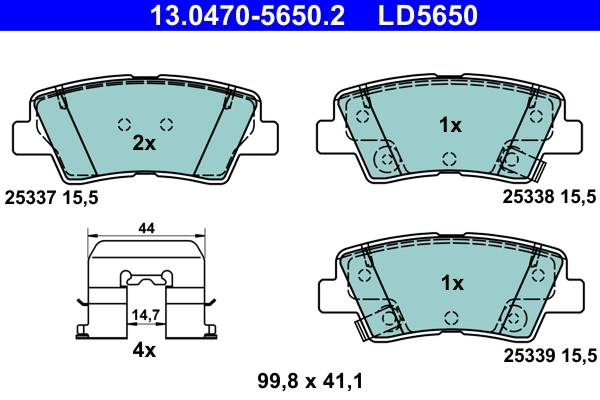 Set placute frana