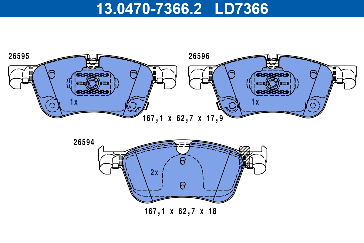 Set placute frana