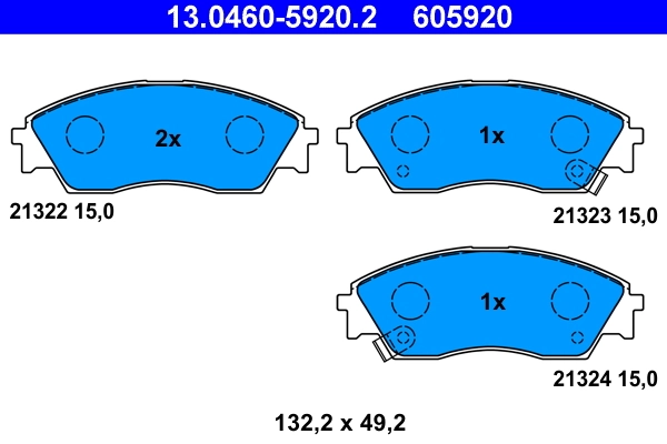 Set placute frana