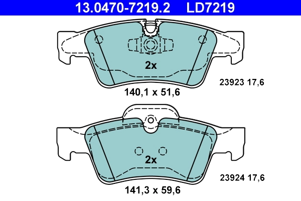 Set placute frana