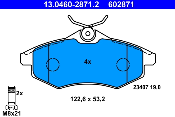 Set placute frana