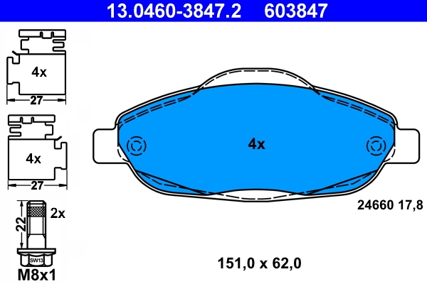 Set placute frana