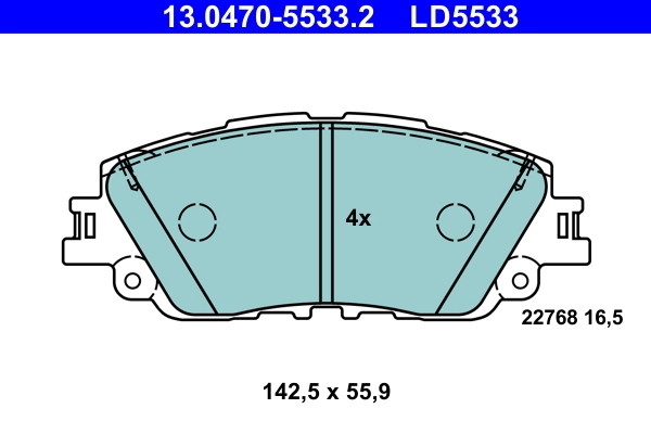 Set placute frana
