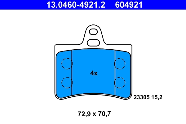 Set placute frana
