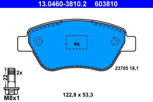 Set placute frana