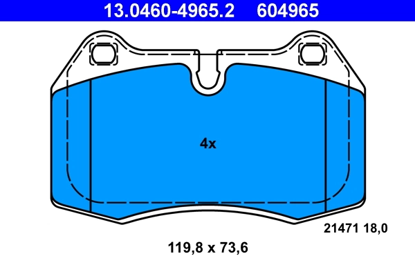 Set placute frana