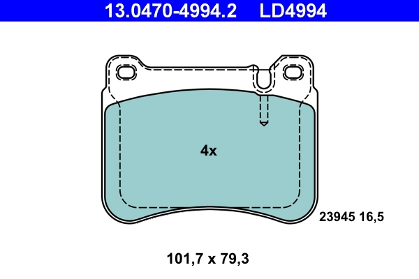 Set placute frana