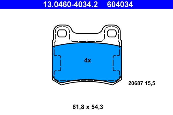 Set placute frana