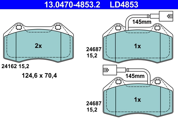 Set placute frana