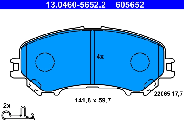 Set placute frana