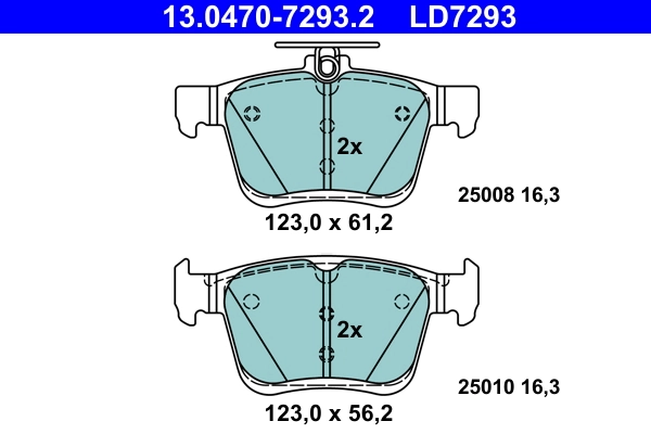 Set placute frana