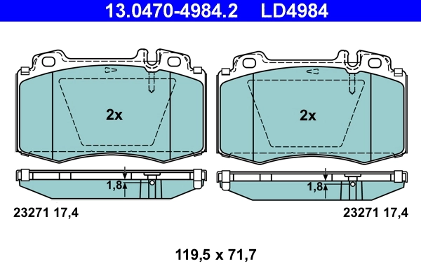 Set placute frana
