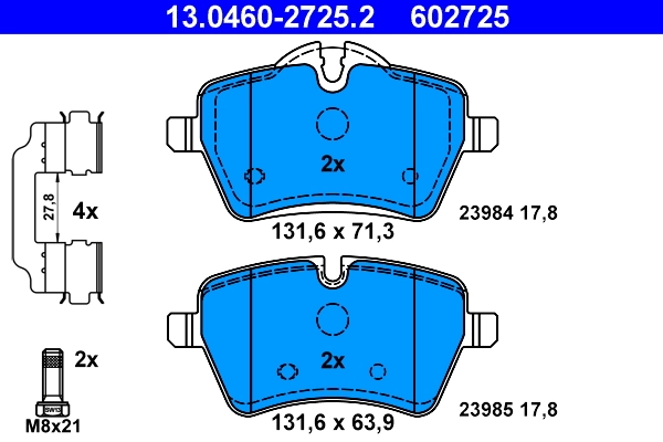 Set placute frana