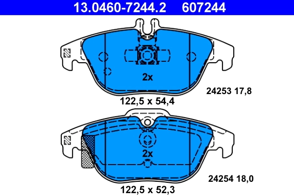 Set placute frana