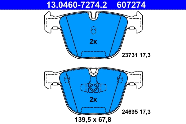 Set placute frana