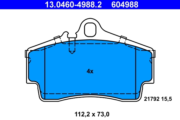 Set placute frana