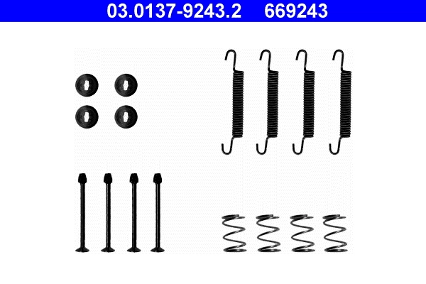 Set accesorii saboti frana