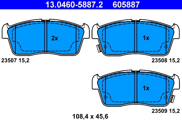 Set placute frana