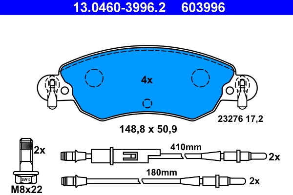 Set placute frana