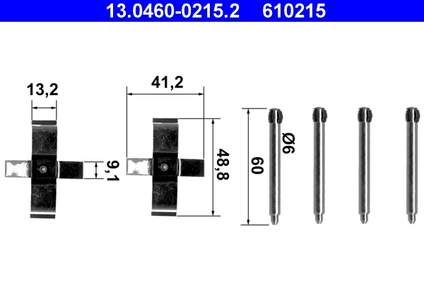 Set accesorii placute frana