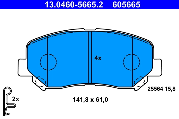 Set placute frana