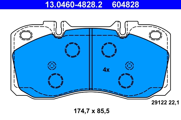 Set placute frana