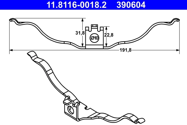 Arc etrier frana