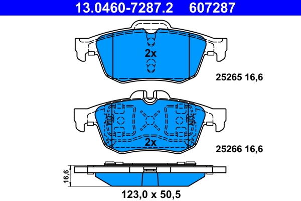 Set placute frana