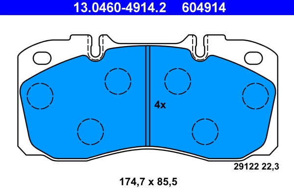 Set placute frana