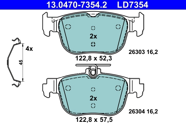 Set placute frana