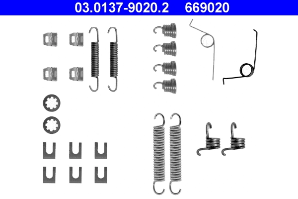 Set accesorii saboti frana