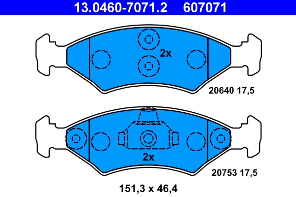 Set placute frana