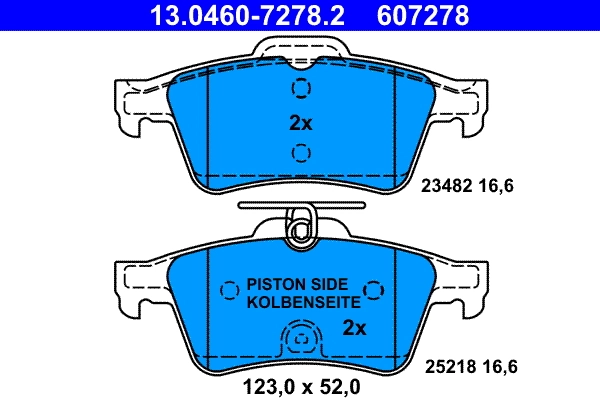 Set placute frana