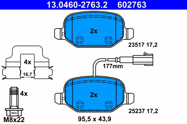 Set placute frana