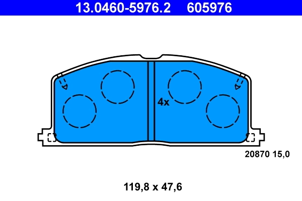 Set placute frana