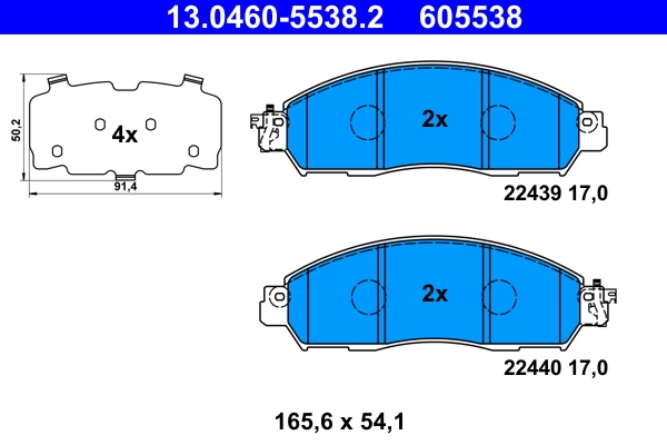 Set placute frana