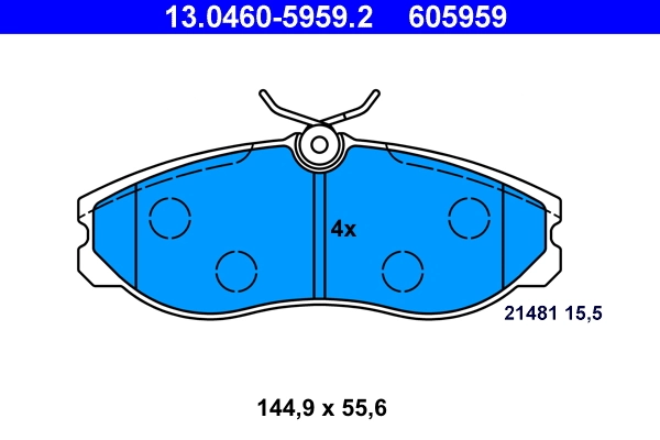 Set placute frana