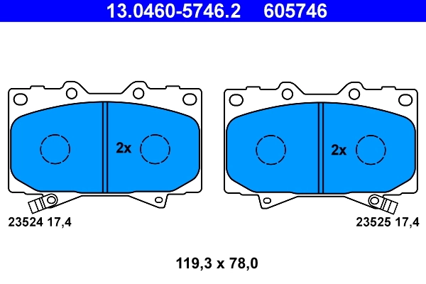 Set placute frana