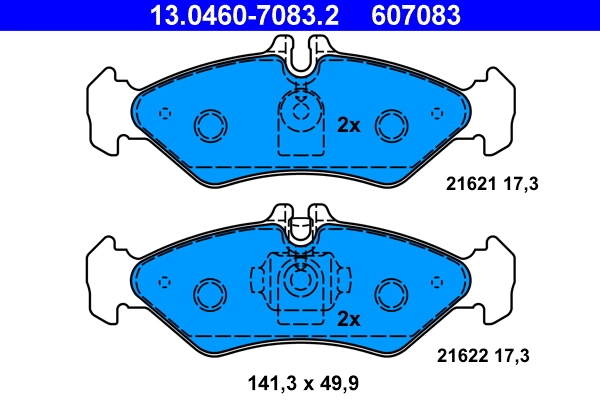 Set placute frana