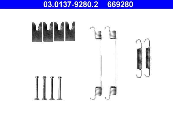Set accesorii saboti frana