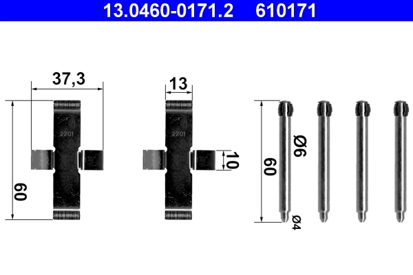 Set accesorii placute frana