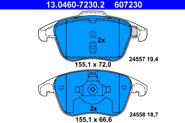 Set placute frana