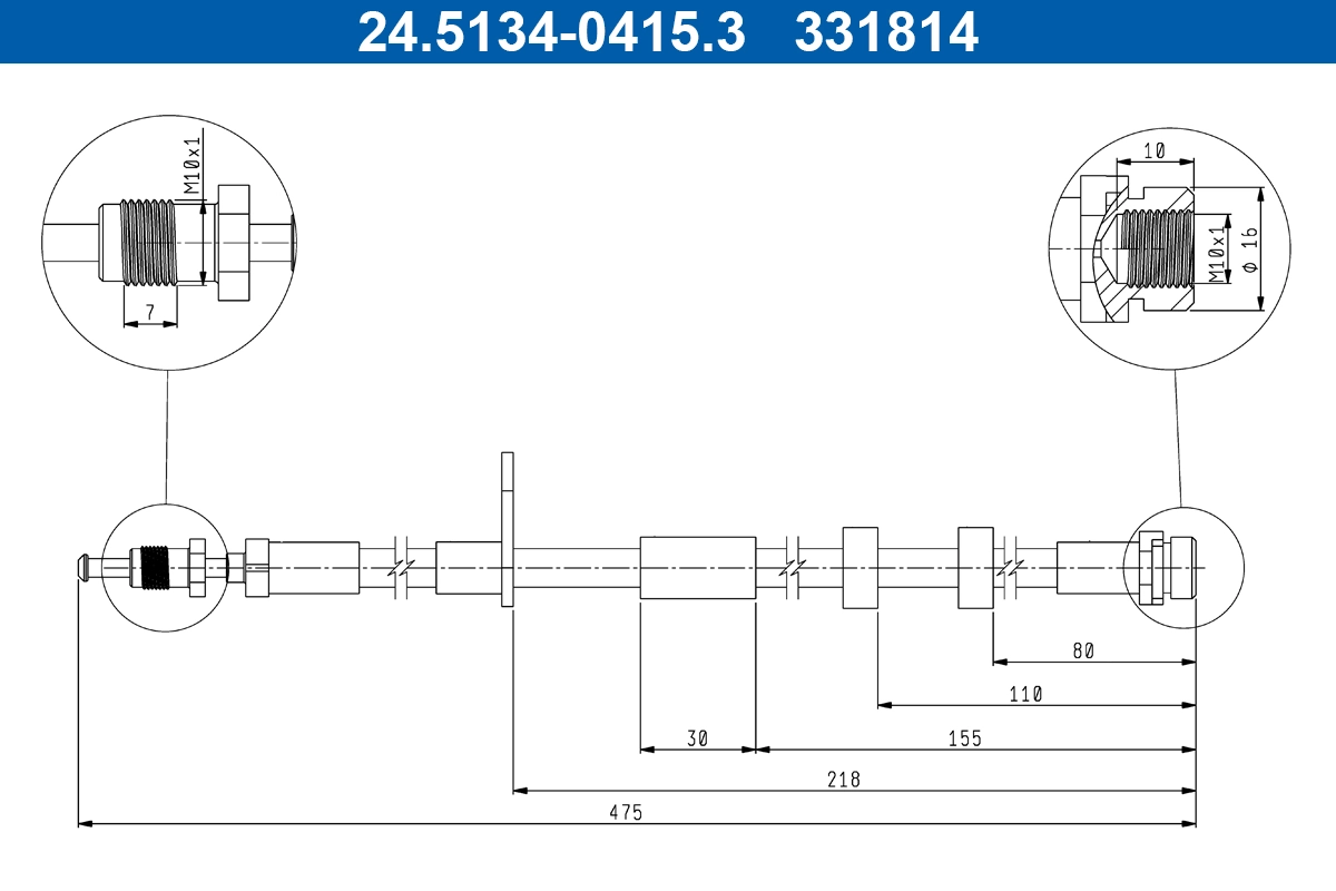 Cablu HAM. ELAST. FORD P. KUGA/TRANSIT 1 0-2 5 13- LE/PR