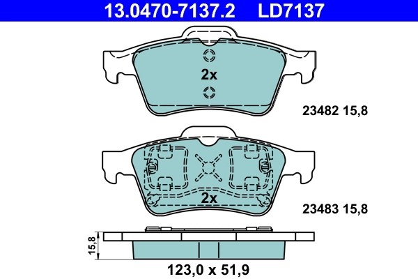 Set placute frana
