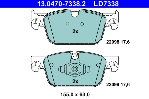 Set placute frana