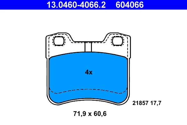 Set placute frana