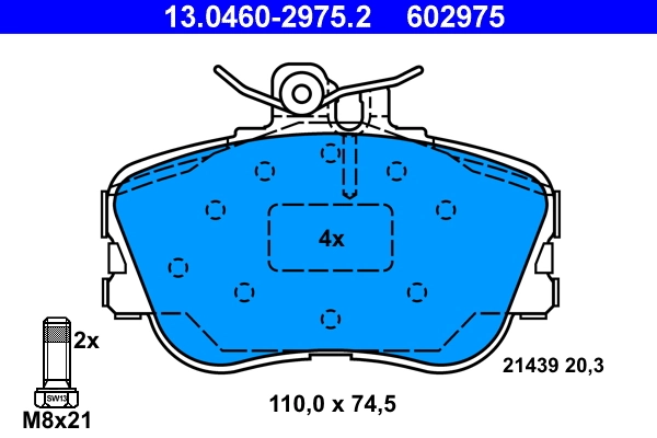 Set placute frana