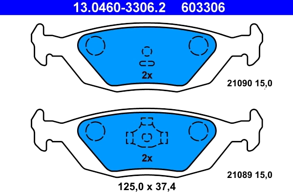 Set placute frana