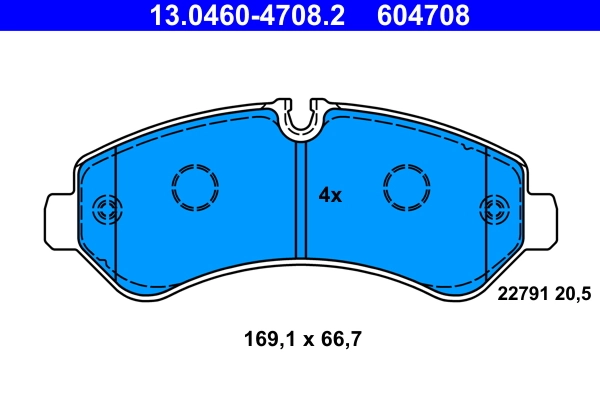Set placute frana
