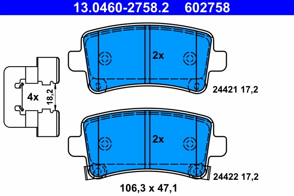 Set placute frana